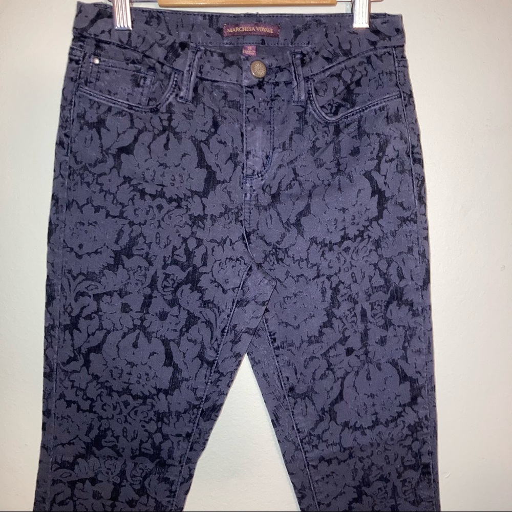 Marchesa Floral Print Jeans